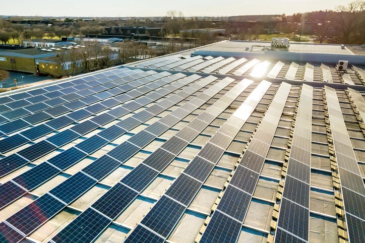 Solar panels are part of the SBA 504 Green Loan program.