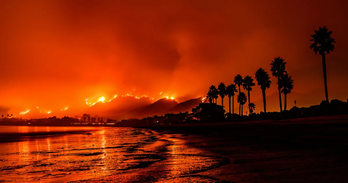 SBA Disaster Loan Los Angeles Wildfires 2025 firefighters at work in the wildfires